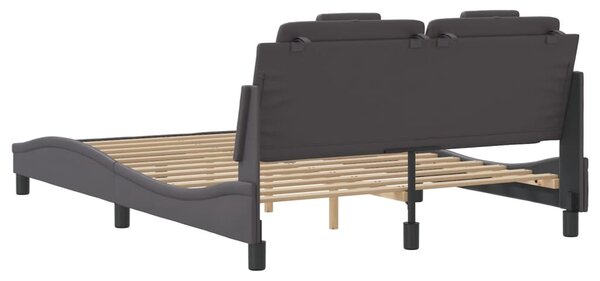 Okvir kreveta Viana s LED-om bez madraca sivi 120 x 200 cm - Siva / 120 x 200 cm