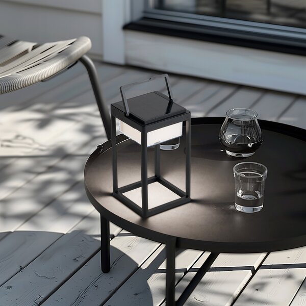Vanjske Svjetiljka Lucande, Tilena, prigušiv, Crno, Balkon, Aluminij, Moderan