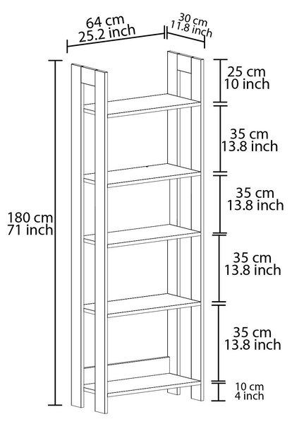 Zondo.hr Regal Contraletta (bijela). Akcija -30%. 1106756