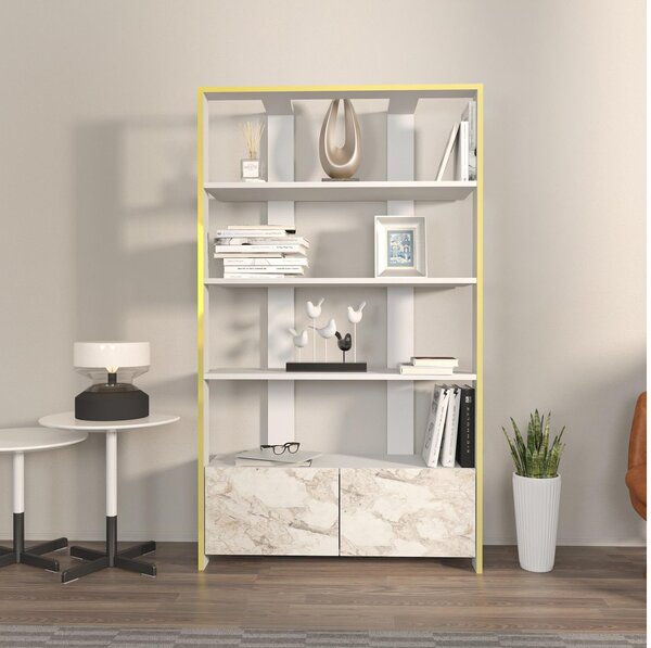 Zondo.hr Regal Eleanoretta (bijeli mramor + bijela + zlatna). Akcija -30%. 1106762