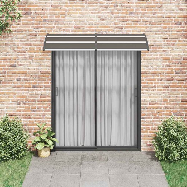 Nadstrešnica za vrata crna 200 x 75 cm PC - Crna / 200 x 75 cm