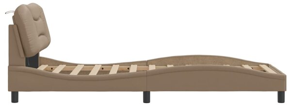 Okvir kreveta s LED-om bez madraca Hvar cappuccino 80x200 cm - Smeđa / 80 x 200 cm