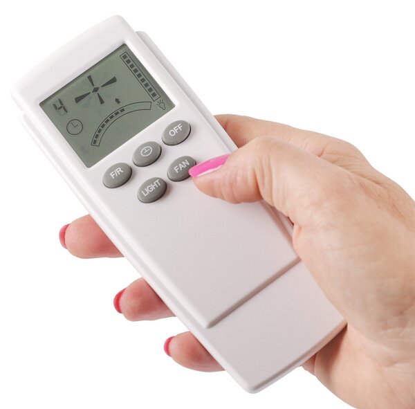 Pametni stropni ventilator Eco Plano II, Ø 112 cm, srebrni, DC