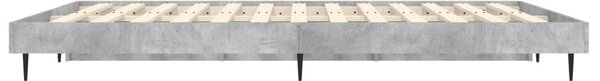 Okvir kreveta boja betona 120x190 cm od konstruiranog drva - Siva / 120 x 190 cm