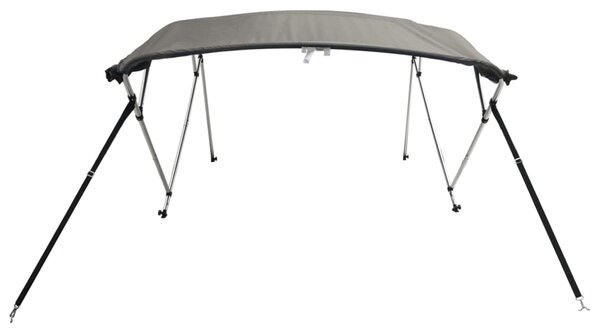 Tenda bimini s 4 luka i mrežastim zidovima 243x(200-213)x137 cm - Bijela / 243 x (200-213) x 137 cm