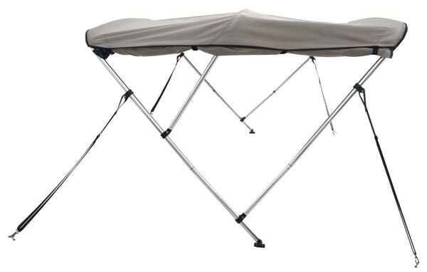 Tenda bimini s 3 luka i bočnim stijenkama 183x(137-152)x137 cm - Bijela / 183 x (137-152) x 137 cm