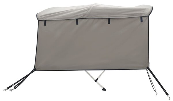 Tenda bimini s 3 luka i bočnim stijenkama 183x(137-152)x137 cm - Bijela / 183 x (137-152) x 137 cm