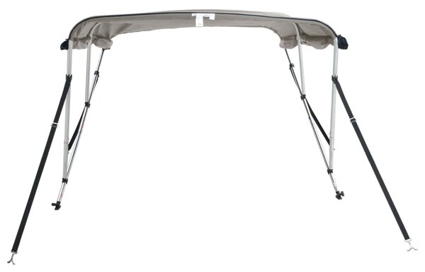 Tenda bimini s 3 luka i bočnim stijenkama 183x(137-152)x137 cm - Bijela / 183 x (137-152) x 137 cm
