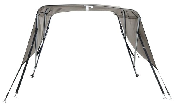 Tenda bimini s 3 luka i bočnim stijenkama 183x(137-152)x137 cm - Bijela / 183 x (137-152) x 137 cm