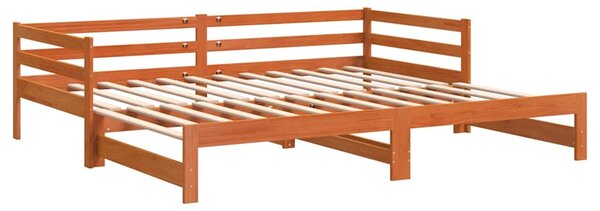 Dnevni krevet na razvlačenje voštano smeđi 80x200 cm - Smeđa / 80 x 200 cm