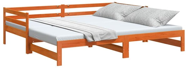 Dnevni krevet na razvlačenje voštano smeđi 80x200 cm - Smeđa / 80 x 200 cm