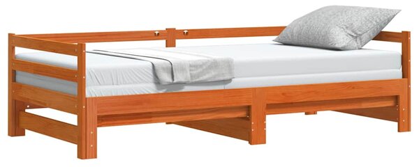 Dnevni krevet na razvlačenje voštano smeđi 80x200 cm - Smeđa / 80 x 200 cm
