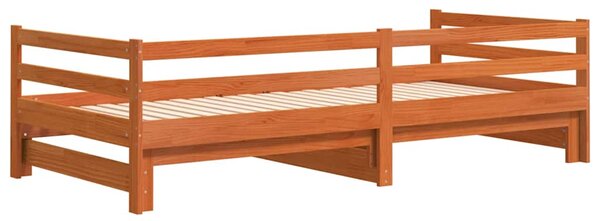Dnevni krevet na razvlačenje voštano smeđi 80x200 cm - Smeđa / 80 x 200 cm