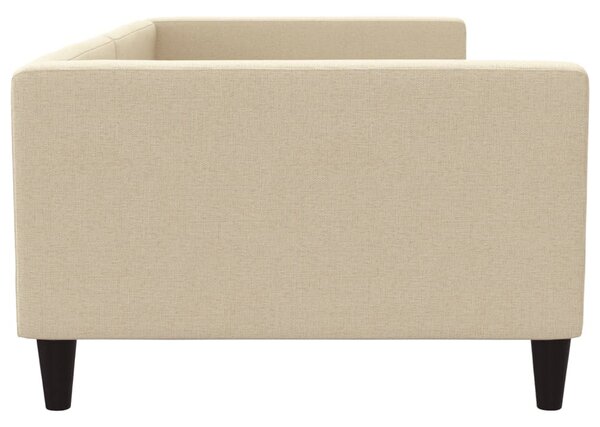Dnevni krevet krem 100 x 200 cm od tkanine - Krema / 100 x 200 cm