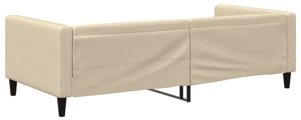 Dnevni krevet krem 100 x 200 cm od tkanine - Krema / 100 x 200 cm