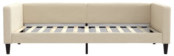 Dnevni krevet krem 100 x 200 cm od tkanine - Krema / 100 x 200 cm