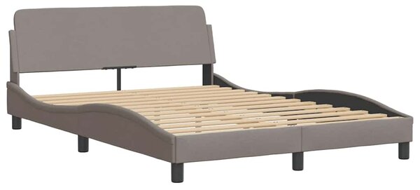 Okvir kreveta s LED-om bez madraca Taupe 140x190 cm tkanina - Tupe / 140 x 190 cm
