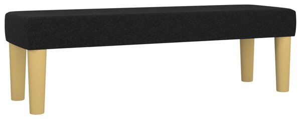 Krevet s oprugama i madracem crni 140 x 190 cm od tkanine - Crna / 140 x 190 cm