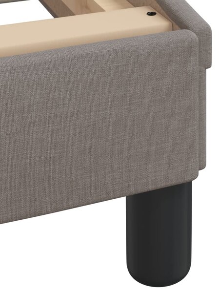Krevet s madracem Dover smeđesivi 100 x 200 cm od tkanine - Tupe / 100 x 200 cm