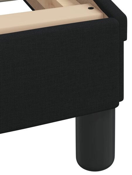Krevet s madracem Hvar crni 100 x 200 cm od tkanine - Crna / 100 x 200 cm