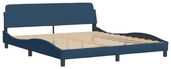 Krevet s madracem Dover plavi 180x200 cm od tkanine - Plava / 180 x 200 cm