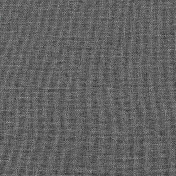 Krevet s madracem Dover tamnosivi 120 x 200 cm od tkanine - Siva / 120 x 200 cm
