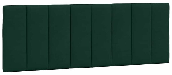 Krevet s madracem Hanko tamnozeleni 140x190 cm baršunasti - Zelena / 140 x 190 cm