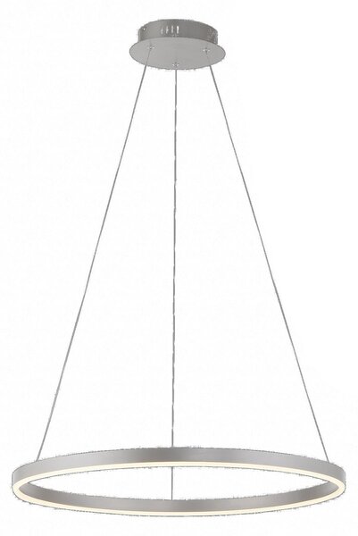 LED visilica Ritus, Ø 58,5cm, aluminij