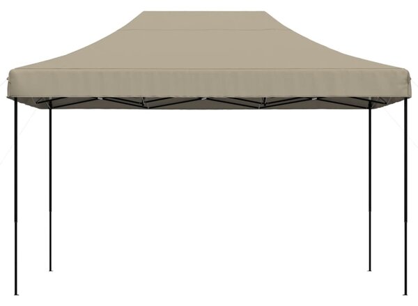 Sklopivi prigodni šator za zabave smeđesivi 410 x 279 x 315 cm - Tupe / N/A