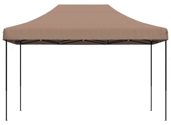 Sklopivi prigodni šator za zabave smeđi 410 x 279 x 315 cm - Smeđa / N/A