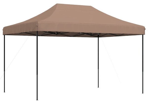 Sklopivi prigodni šator za zabave smeđi 410 x 279 x 315 cm - Smeđa / N/A