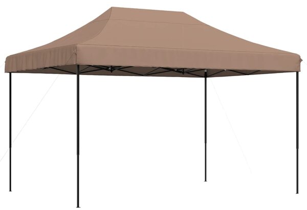 Sklopivi prigodni šator za zabave smeđi 410 x 279 x 315 cm - Smeđa / N/A