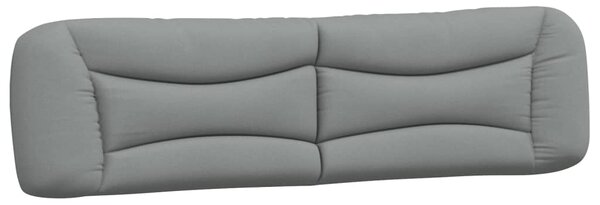 Krevet s madracem Hvar svjetlosivi 200 x 200 cm od tkanine - Siva / 200 x 200 cm