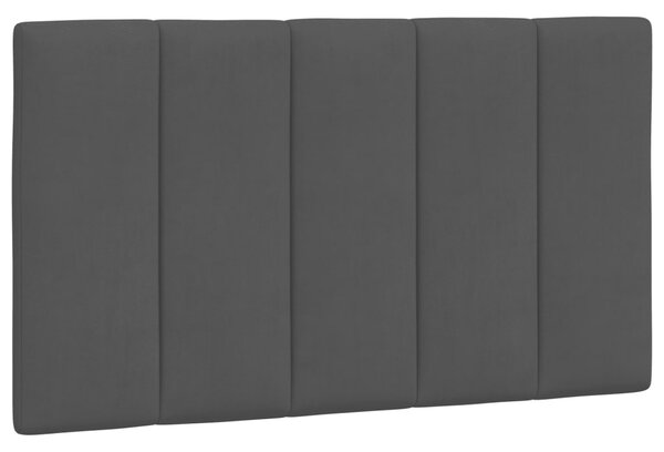 Krevet s madracem Hanko crni 90x200 cm baršunasti - Crna / 90 x 200 cm