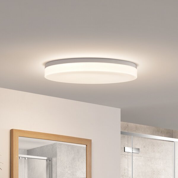 PRIOS Prios Wynion LED stropna svjetiljka CCT DIP prekidač 50cm, prigušiva, Bijela, kupaonica, Plastika