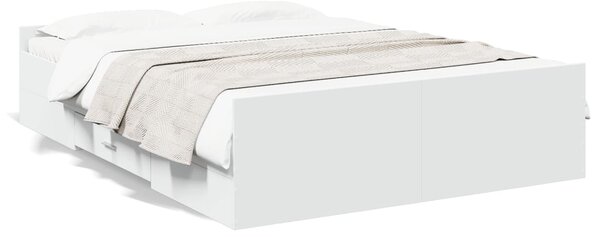 Okvir kreveta s ladicama bez madraca bijeli 135x190 cm - Bijela / 135 x 190 cm