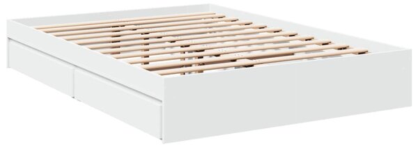 Okvir kreveta s ladicama bez madraca bijeli 120x190 cm - Bijela / 120 x 190 cm