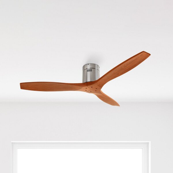 LEDS-C4 Stropni ventilator s drvenim lopaticama, tamno drvo, Drvo, Dnevni boravak/blagovaonica, Drvo