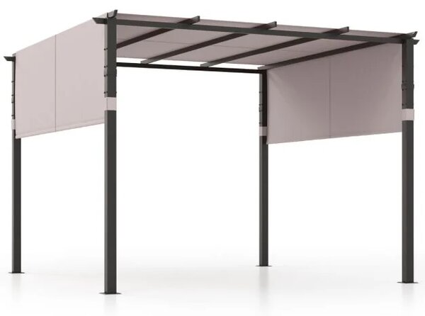 Pergola za terasu 3x3m, terasna pergola, siva