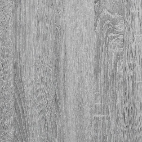 Okvir kreveta boja hrasta 90 x 190 cm konstruirano drvo i metal - Siva / 90 x 190 cm