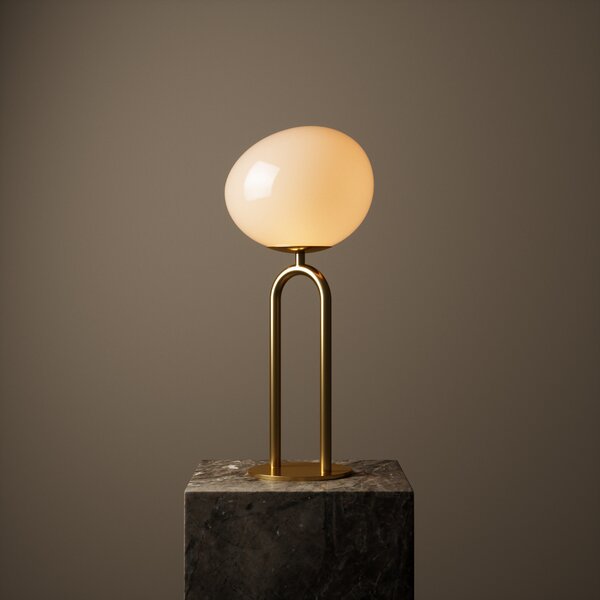 Stolne Lampa DFTP by Nordlux, Shapes, Zlato / mjed, Dnevna soba, Staklo, Dizajn