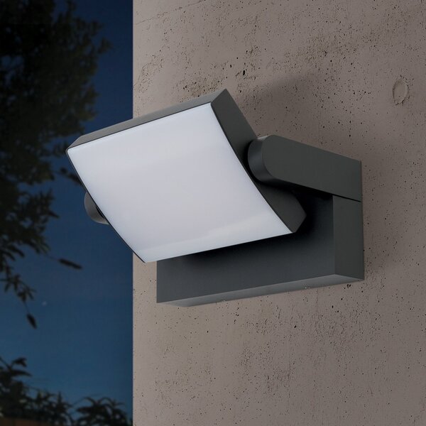 ORION Ginger LED vanjska zidna svjetiljka, IP54, CCT, antracit, Crno, Metal