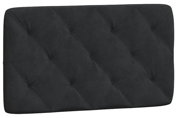 Okvir kreveta s LED-om bez madraca crni 80 x 200 cm baršunasti - Crna / 80 x 200 cm