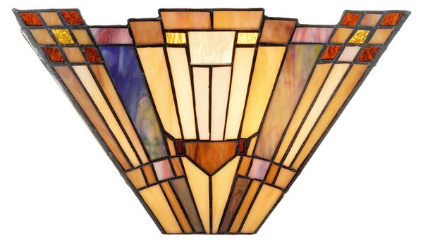 Artistar Esmea zidna lampa izrađena u Tiffany stilu, Višebojno, Dnevni boravak/blagovaonica, Metal