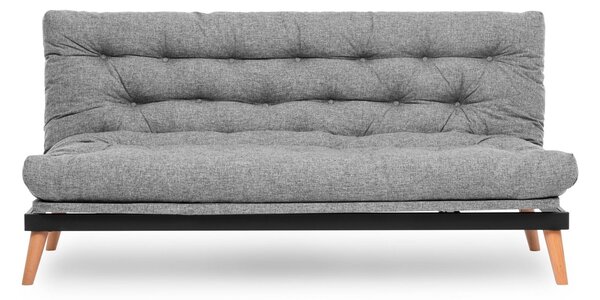 Zondo.hr Sofa na razvlačenje Sakotta (svijetlosiva + drvo). Akcija -31%. 1107027
