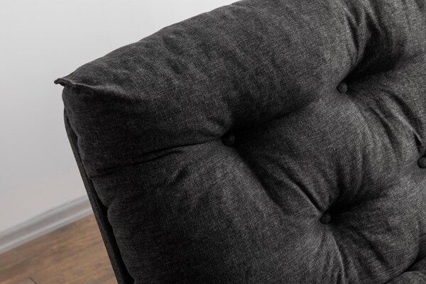 Zondo.hr Sofa na razvlačenje Sakotta (tamnosiva + drvo). Akcija -31%. 1107028
