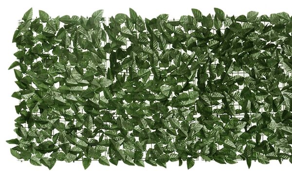 Balkonski zastor s tamnozelenim lišćem 200 x 75 cm - Zelena / 200 x 75 cm