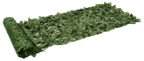 Balkonski zastor s tamnozelenim lišćem 200 x 75 cm - Zelena / 200 x 75 cm