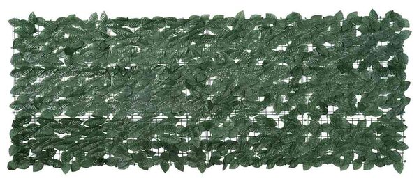 Balkonski zastor s tamnozelenim lišćem 200 x 75 cm - Zelena / 200 x 75 cm