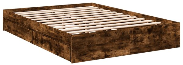 Okvir kreveta s ladicama boja hrasta 120x200 cm - Smeđa / 120 x 200 cm